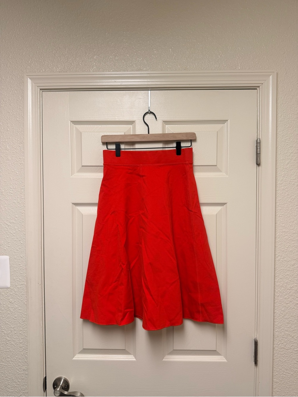 Ann Taylor Bright Red A-Line Skirt